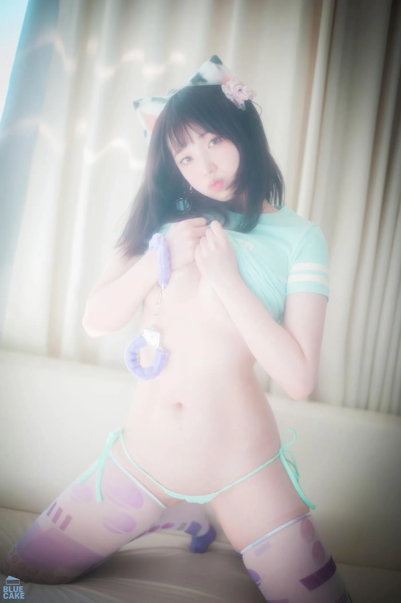 Bambi밤비 – NO.91 [BLUECAKE] Naughty Cats Pink  Mint RED [90P]插图9